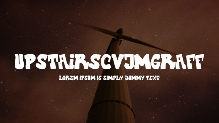 UpstairsCVJMgraff Font