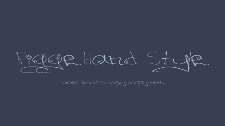 Figge Hand Style Font