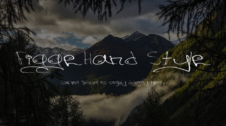 Figge Hand Style Font