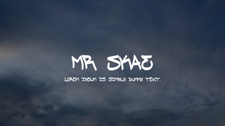MR SKAE Font