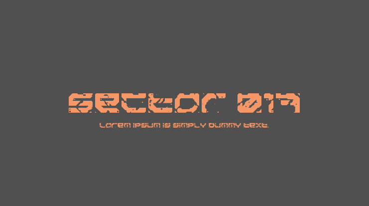 Sector 017 Font