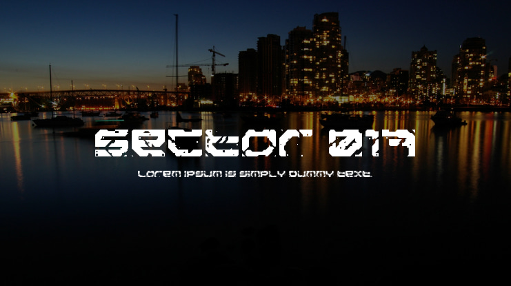 Sector 017 Font