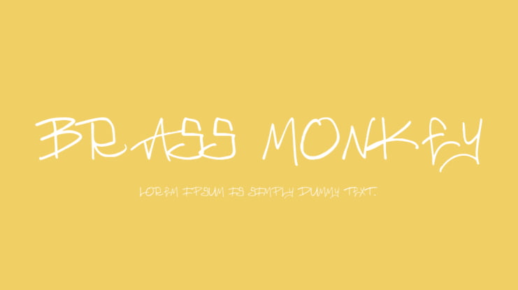 Brass Monkey Font