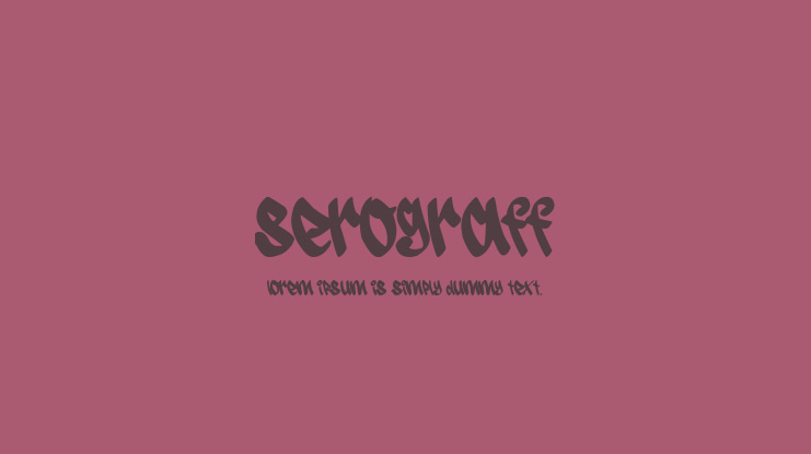 Serograff Font