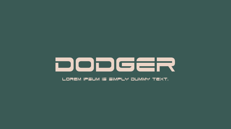 Dodger Font Family