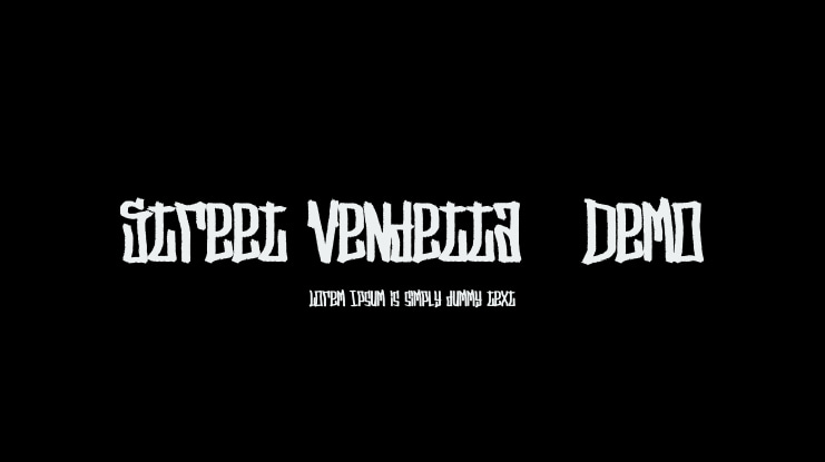 Street Vendetta (Demo) Font