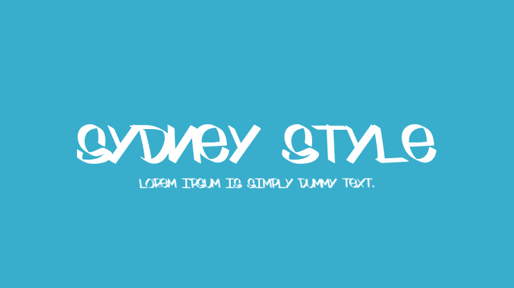 Sydney Style Font