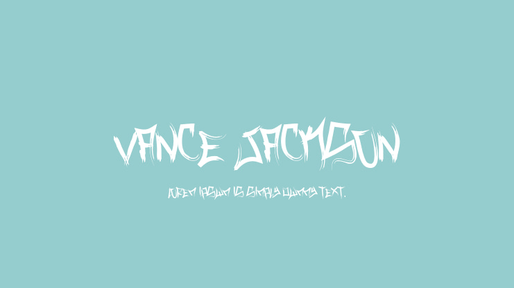 Vance Jackson Font