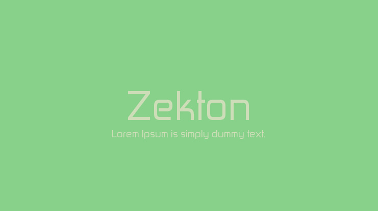 Zekton Font