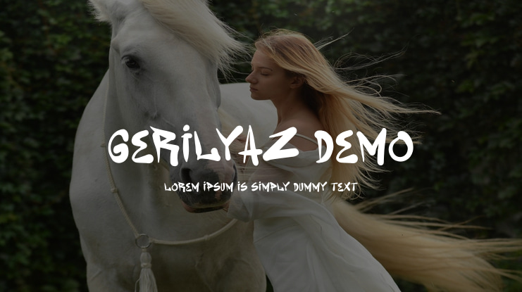 Gerilyaz Demo Font