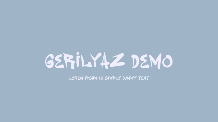 Gerilyaz Demo Font