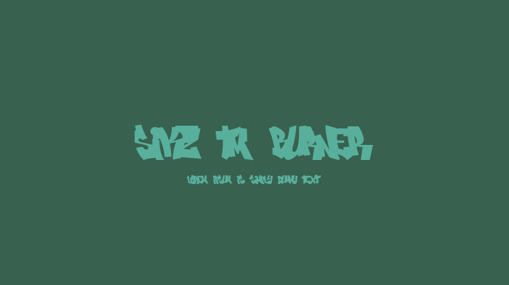 Sikz Tm Burner Font