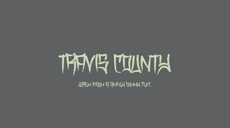 Travis County Font Family