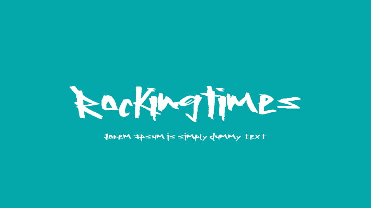 RockingTimes Font
