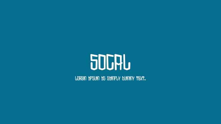 SoCal Font