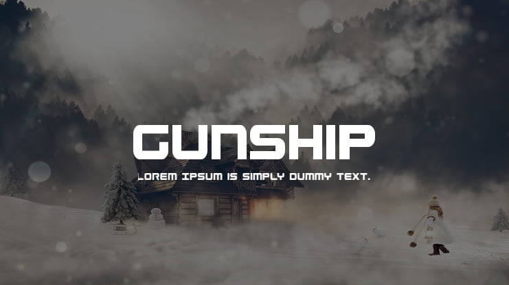 Gunship Font Family