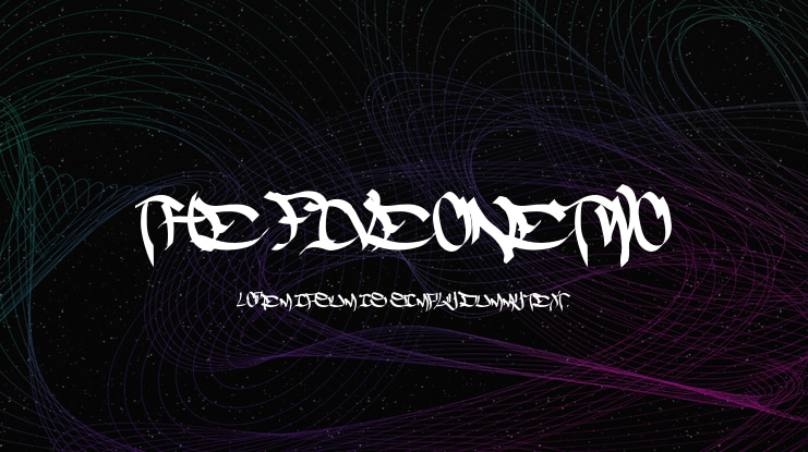 The FiveOneTwo Font