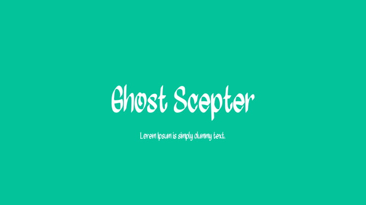 Ghost Scepter Font