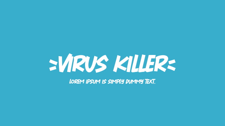 Virus Killer Font