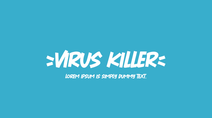 Virus Killer Font