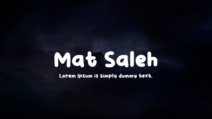 Mat Saleh Font