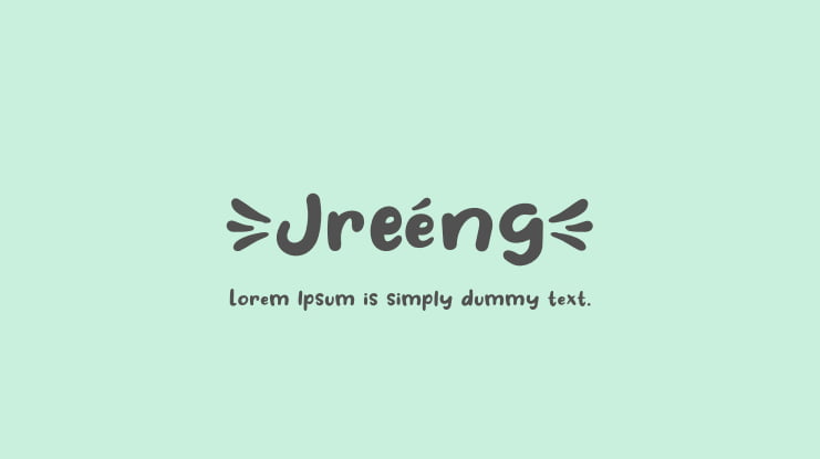 Jreeng Font