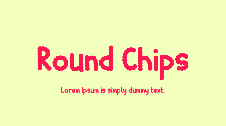 Round Chips Font