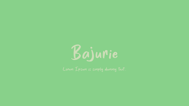 Bajurie Font