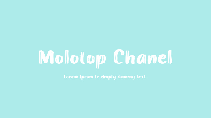 Molotop Chanel Font