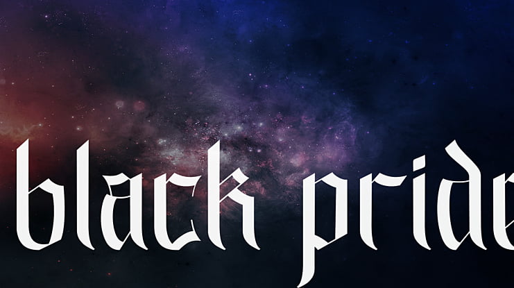 black pride Font