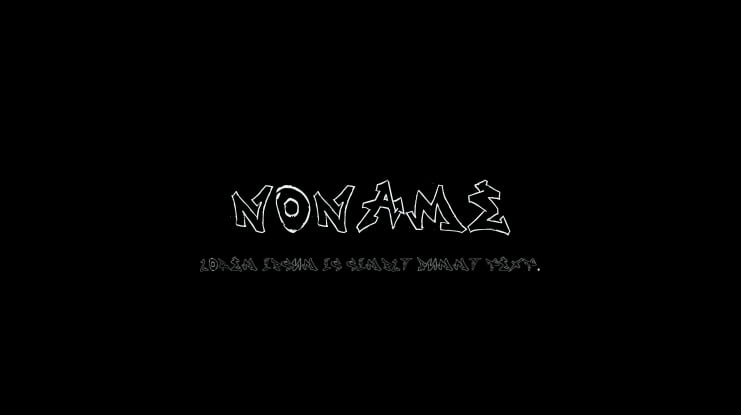 NONAME Font Family