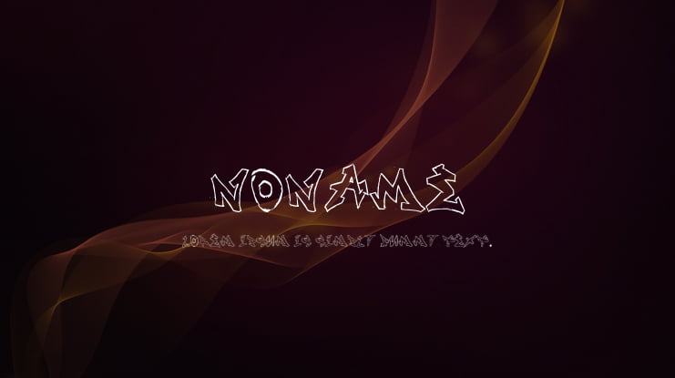 NONAME Font Family