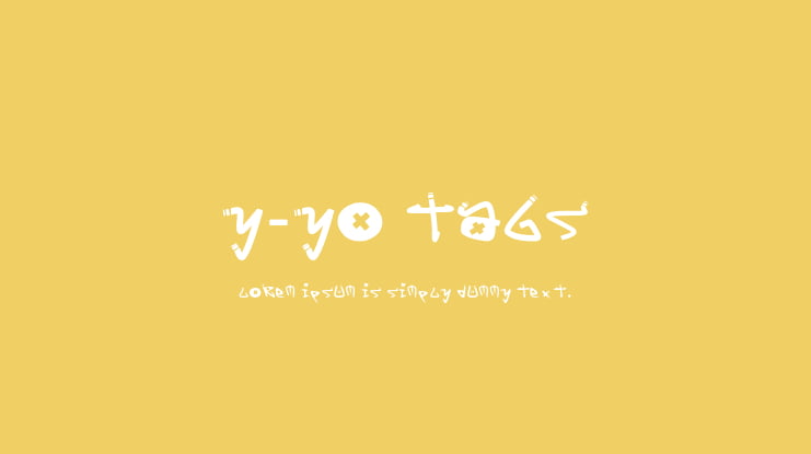 Y-Yo Tags Font