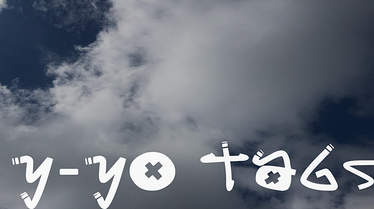 Y-Yo Tags Font