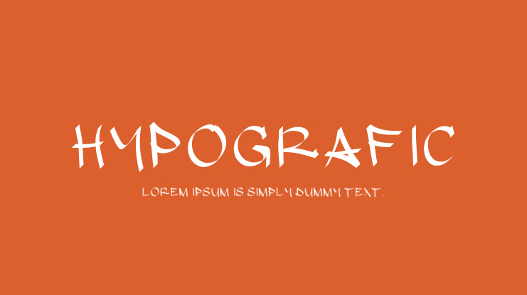 hypografic Font