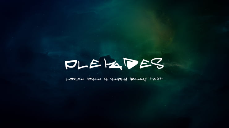 Pleiades Font