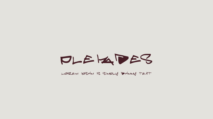 Pleiades Font