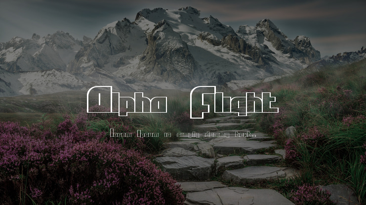 Alpha Flight Font Family