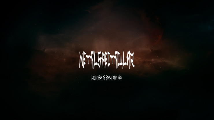 MetalSpectacular Font