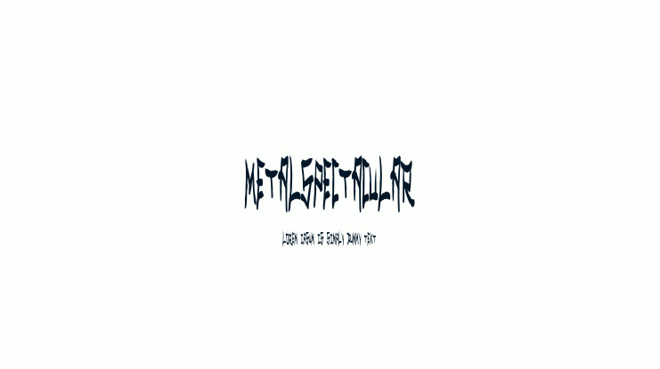 MetalSpectacular Font