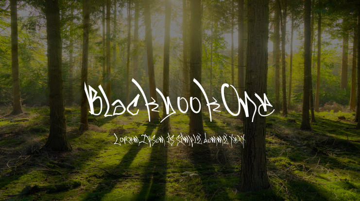 BlackbookOne Font
