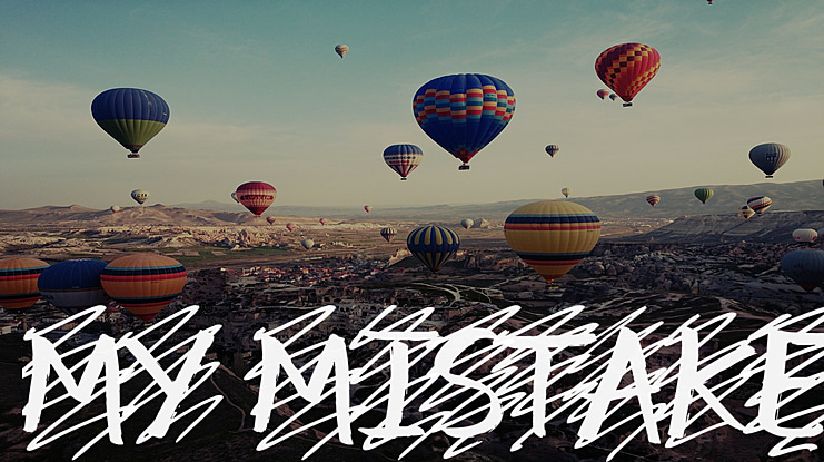 my mistake Font