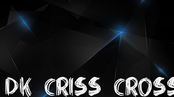 DK Criss Cross Font