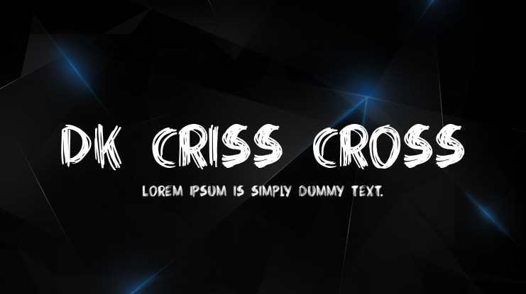 DK Criss Cross Font