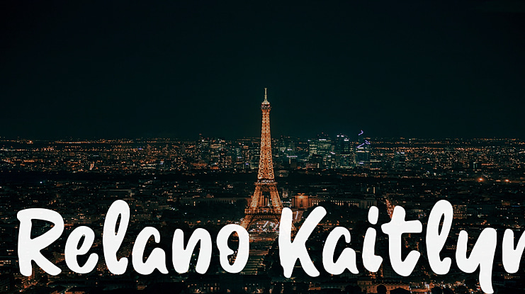 Relano Kaitlyn Font