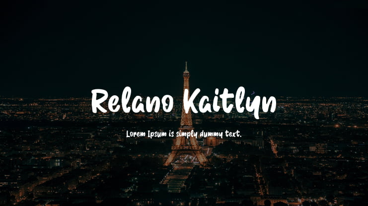 Relano Kaitlyn Font