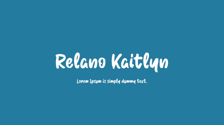 Relano Kaitlyn Font
