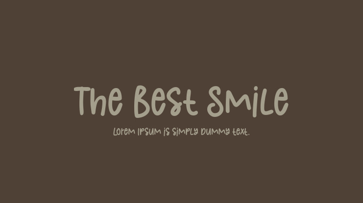 The Best Smile Font