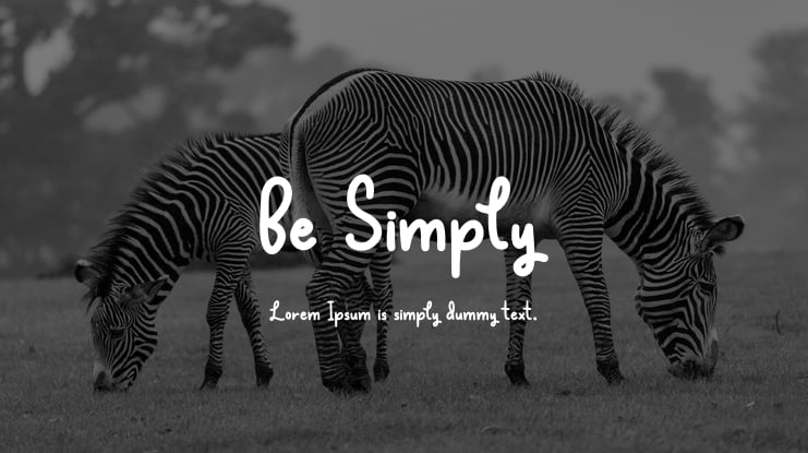 Be Simply Font