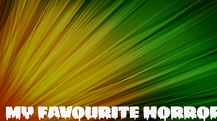 My Favourite Horror Font